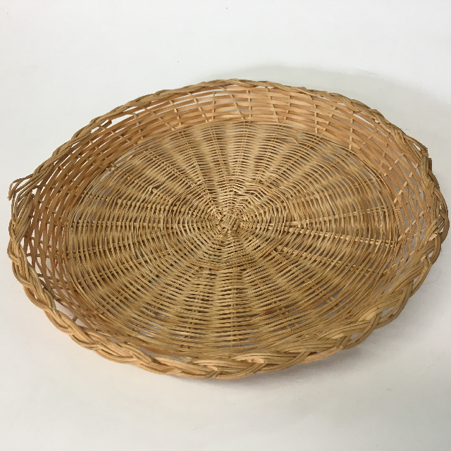 BASKET, Wicker Plate Large